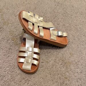 Freshly Picked Platinum Girls Sandals Size 10 (toddler)